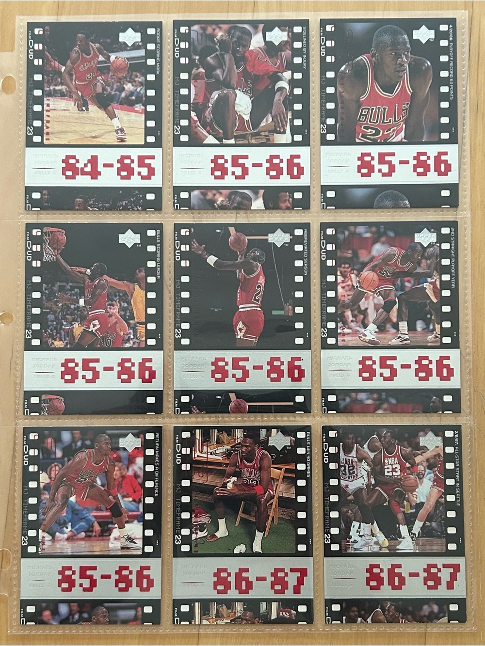Vintage Chicago Bulls Michael Jordan Collector’s Cards (Lot of 9) - VGC MJ1